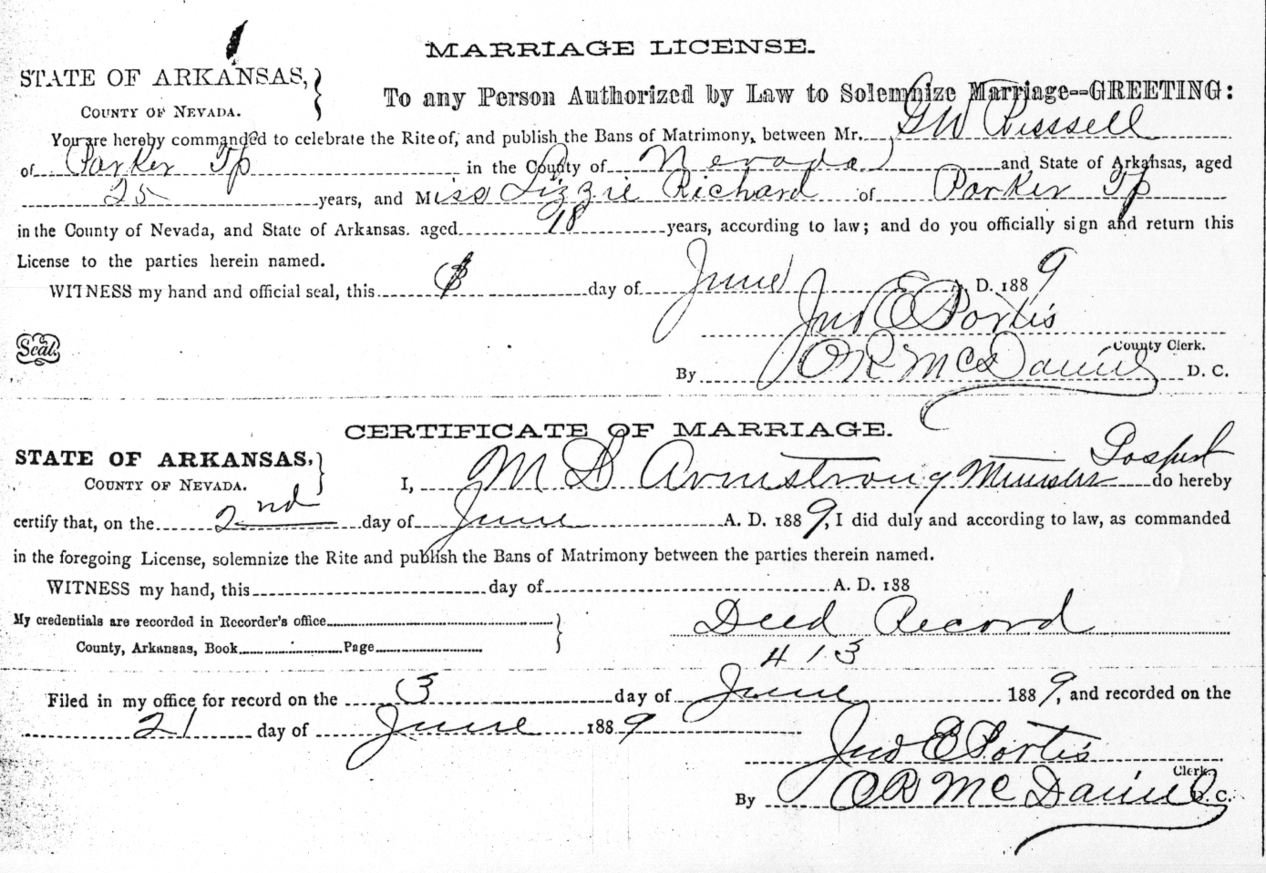 Alabama Marriage License